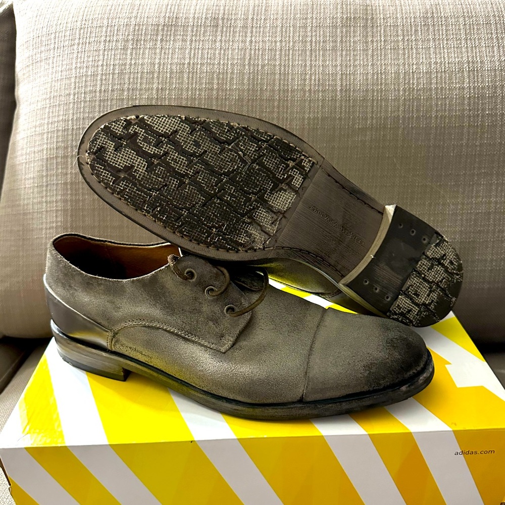 John Varvatos Hand distressed oxfords